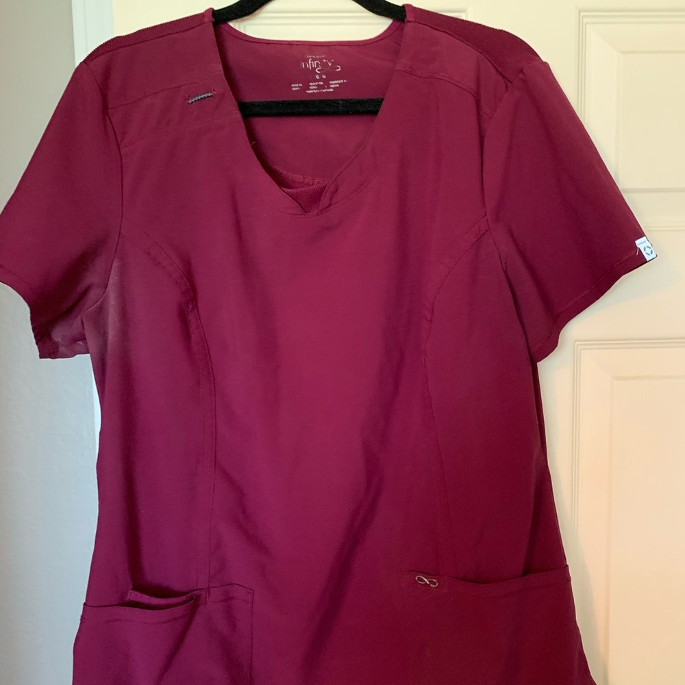 Infinity by cherokee scrub top